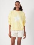 HUSH Star Graphic Sweatshirt, Pale Yellow