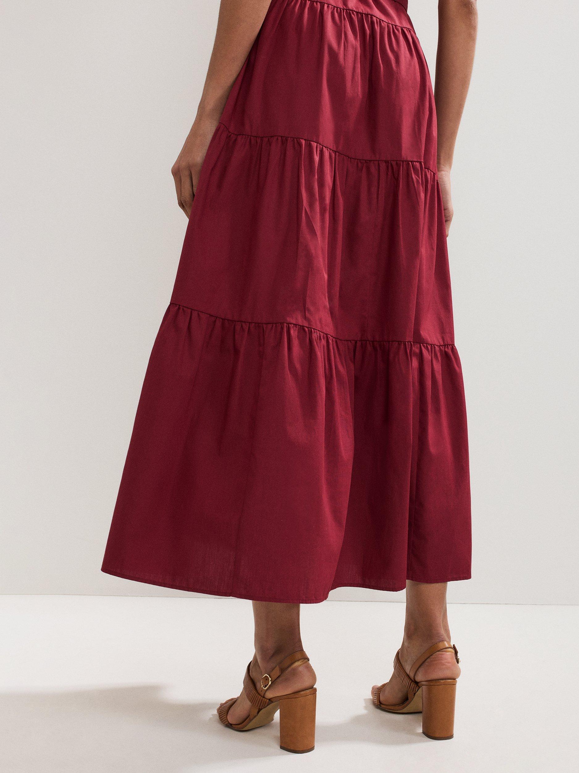 Product image 8 of 8, which shows Phase Eight Textured Strap Block Heeled Sandals, Tan, 3