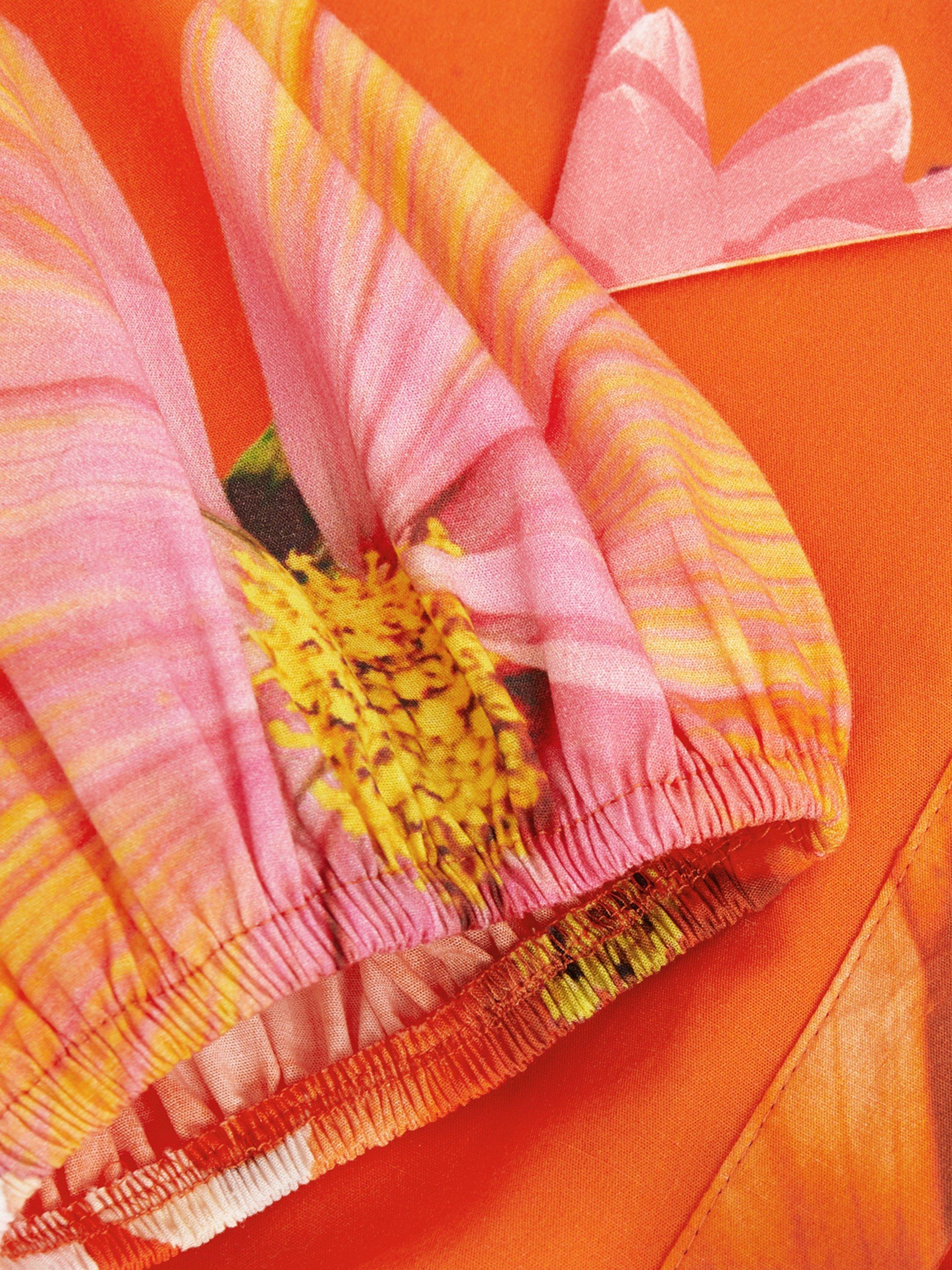 Product image 6 of 7, which shows Phase Eight Kristina Floral Midi Dress, Orange, 6