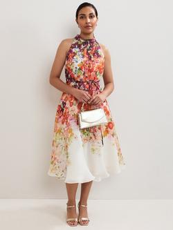 Phase Eight Petite Bethany Floral Dress containing TENCEL™ Lyocell, Multi