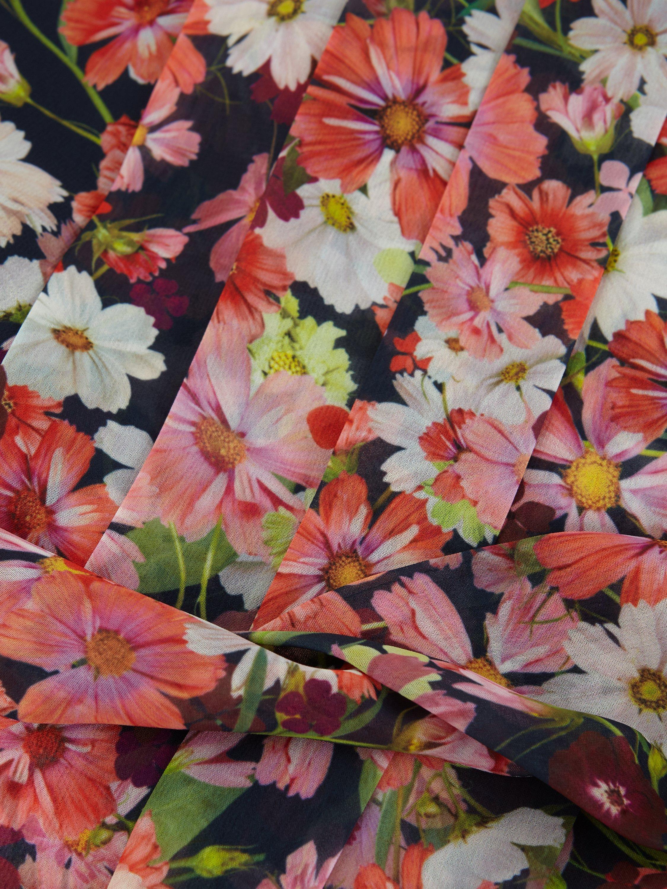 Product image 6 of 8, which shows Phase Eight Janine Petite Floral Sleeveless Wide Leg Jumpsuit, Multi, 6