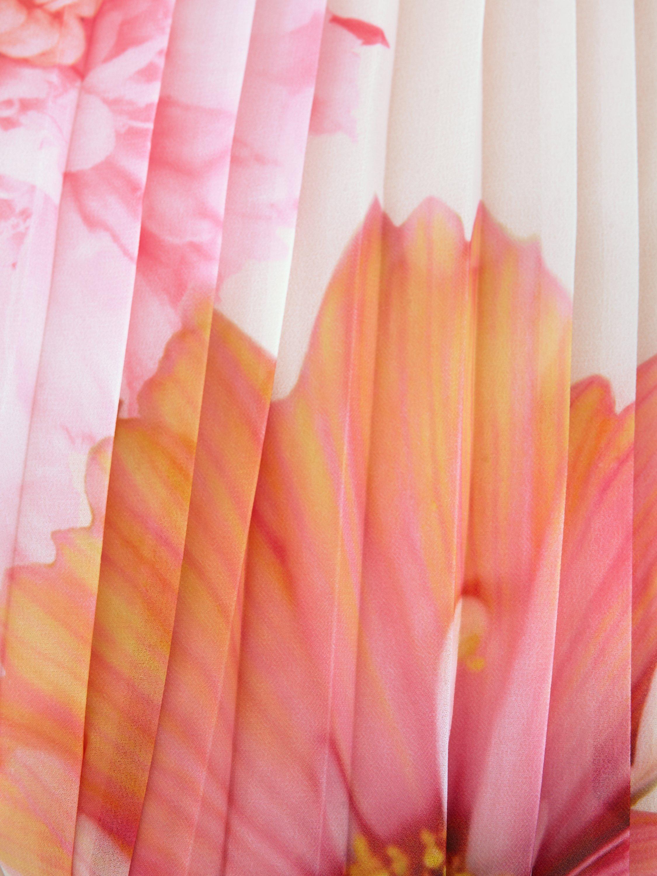 Product image 6 of 9, which shows Phase Eight Ember Pleated Floral Top, Multi, 8