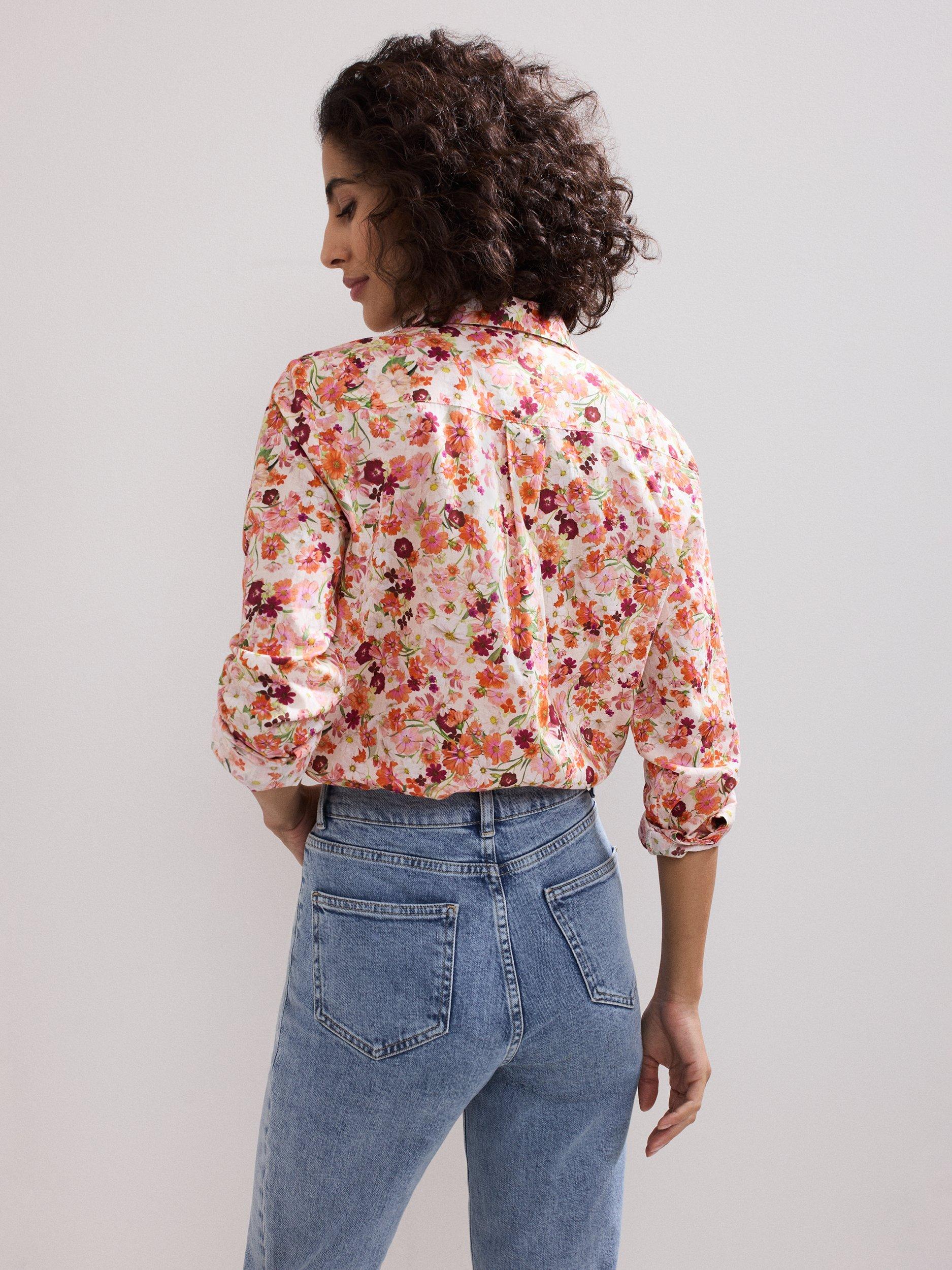 Product image 2 of 7, which shows Phase Eight Maddelena Floral Shirt, Multi, 8