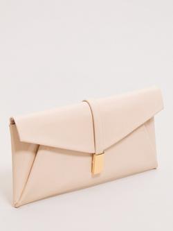 Phase Eight Metal Trim Clutch Bag, Neutral - view 2, Neutral