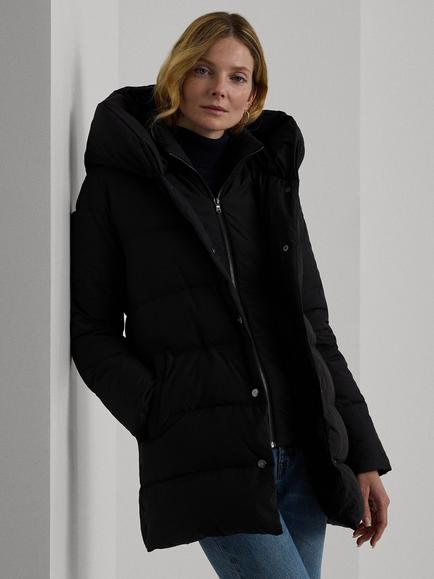 Lauren Ralph Lauren Hooded Down Coat, Black - view 2, Black