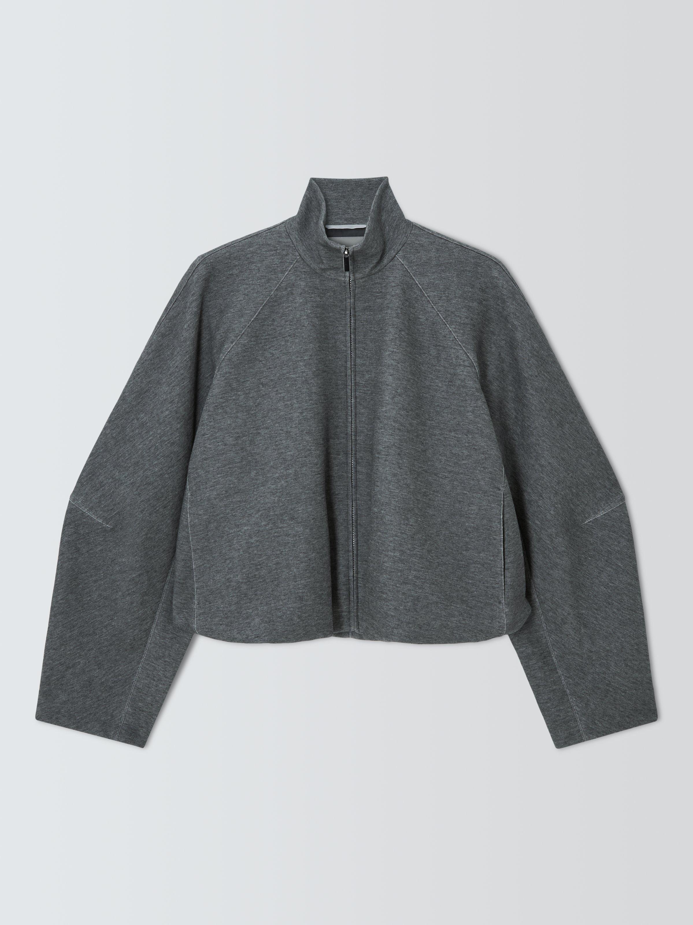 Product image 4 of 6, which shows MM by MaxMara Era Full Zip Cardigan, Dark Grey, L