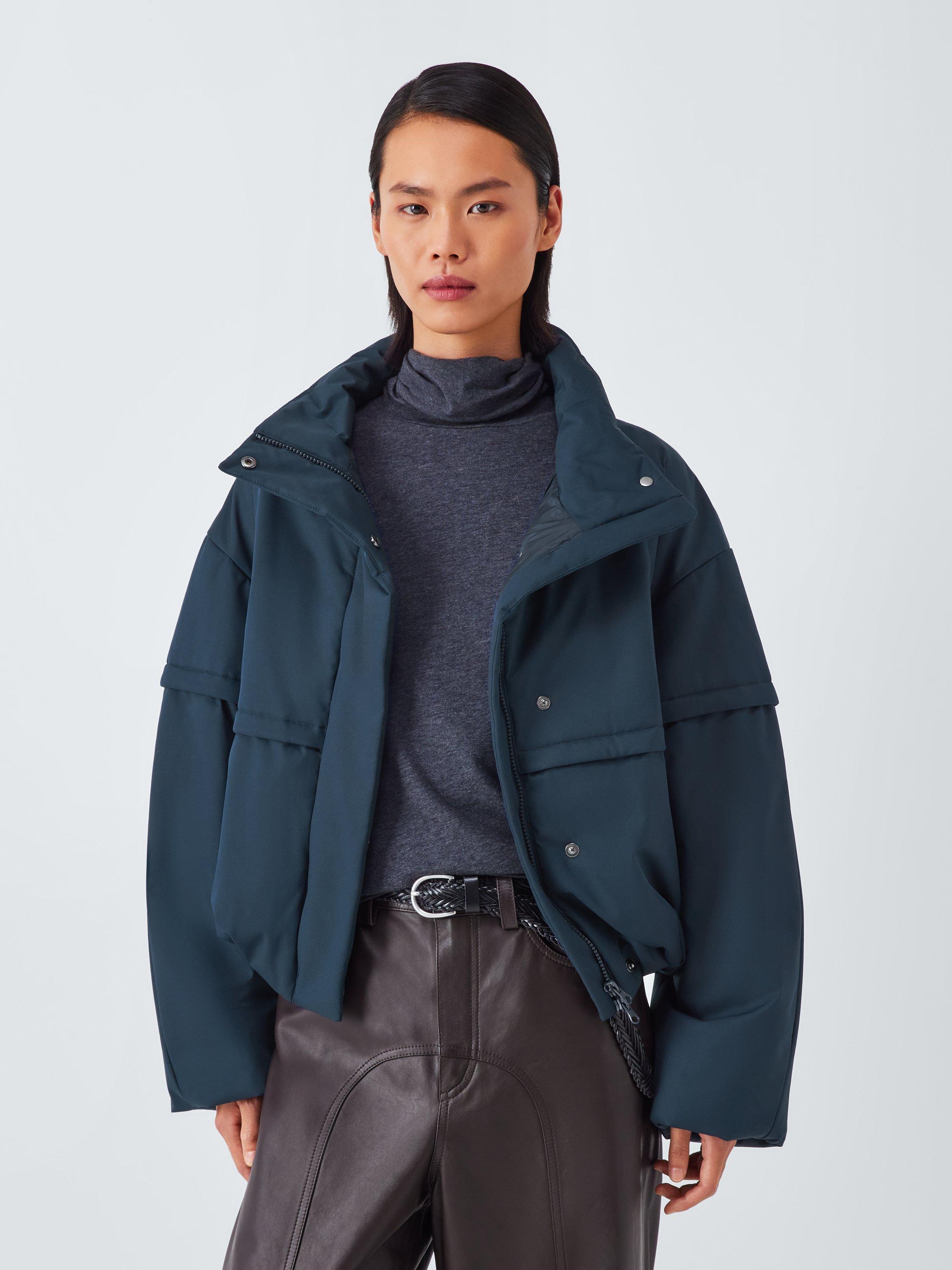 Product image 1 of 6, which shows MM by MaxMara Lina Quilted Jacket, Ultramarine, 6