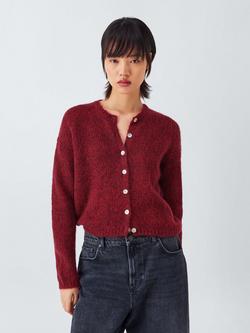 AND/OR Poppy Wool Blend Cardigan, Red