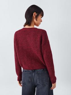 AND/OR Poppy Wool Blend Cardigan - view 2, Red