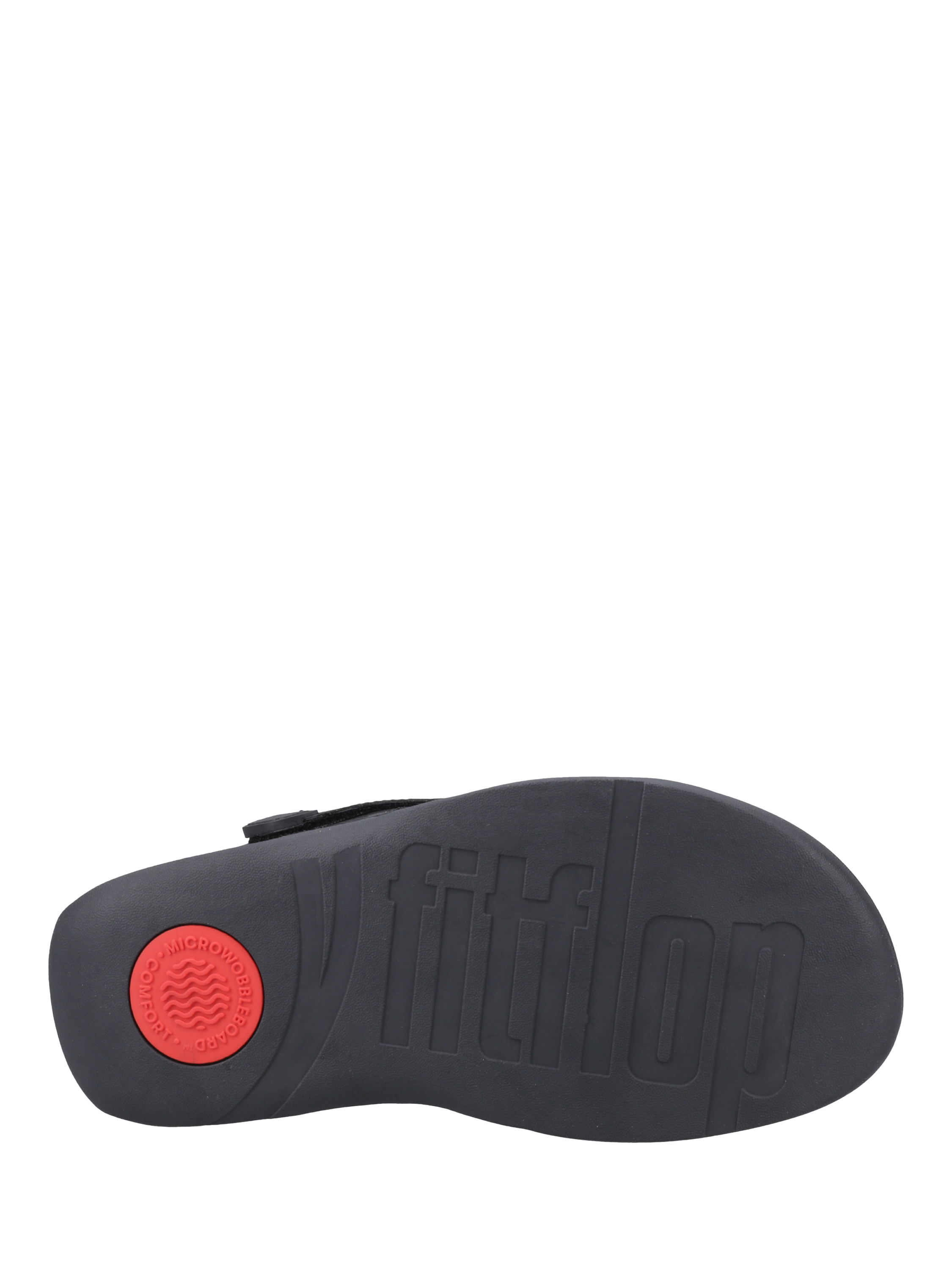 Product image 4 of 5, which shows FitFlop Trakk II Leather Sandals, Black, 7