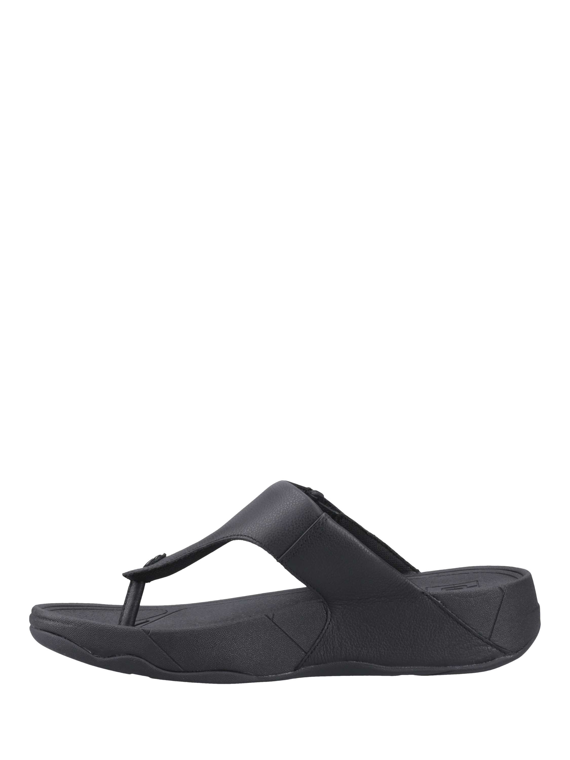 Product image 5 of 5, which shows FitFlop Trakk II Leather Sandals, Black, 7