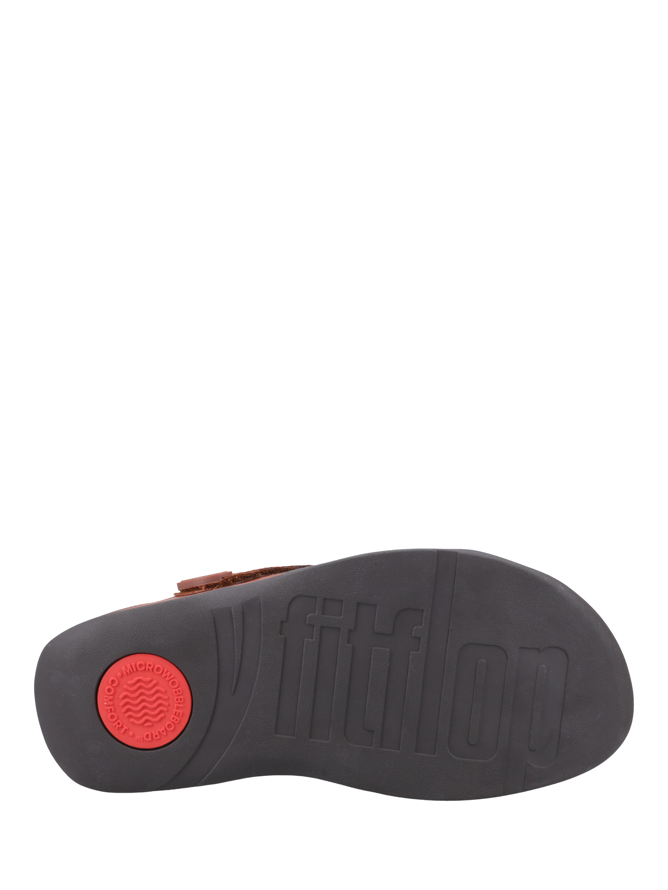 Product image 4 of 5, which shows FitFlop Trakk II Leather Sandals, Dark Tan, 7