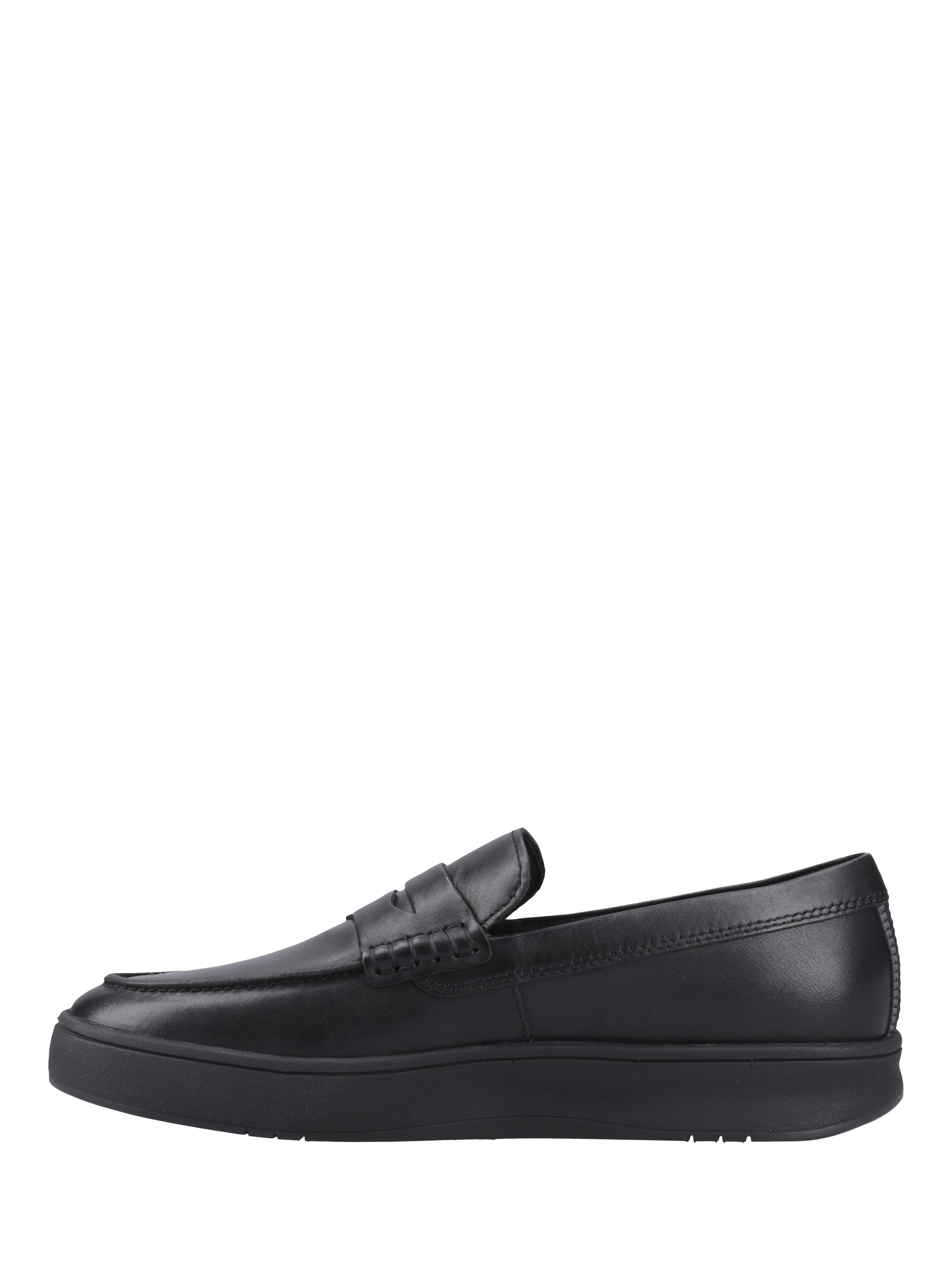 Product image 5 of 5, which shows FitFlop Rally Leather Loafers, Black, 7
