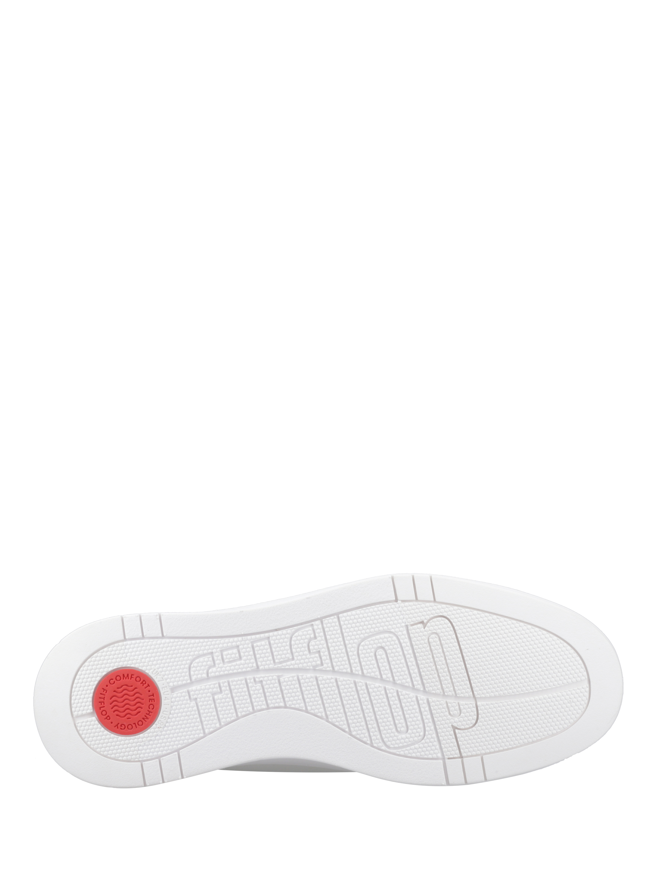 Product image 3 of 5, which shows FitFlop Rally II Lace Up Leather Trainers, White, 7