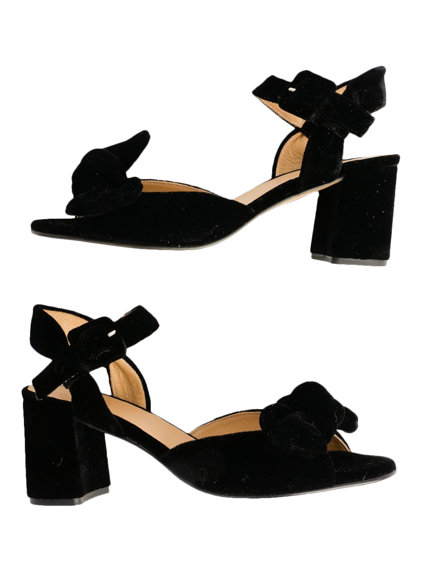 Product image 5 of 5, which shows Penelope Chilvers Minnie Block Heel Sandal , Black, 5