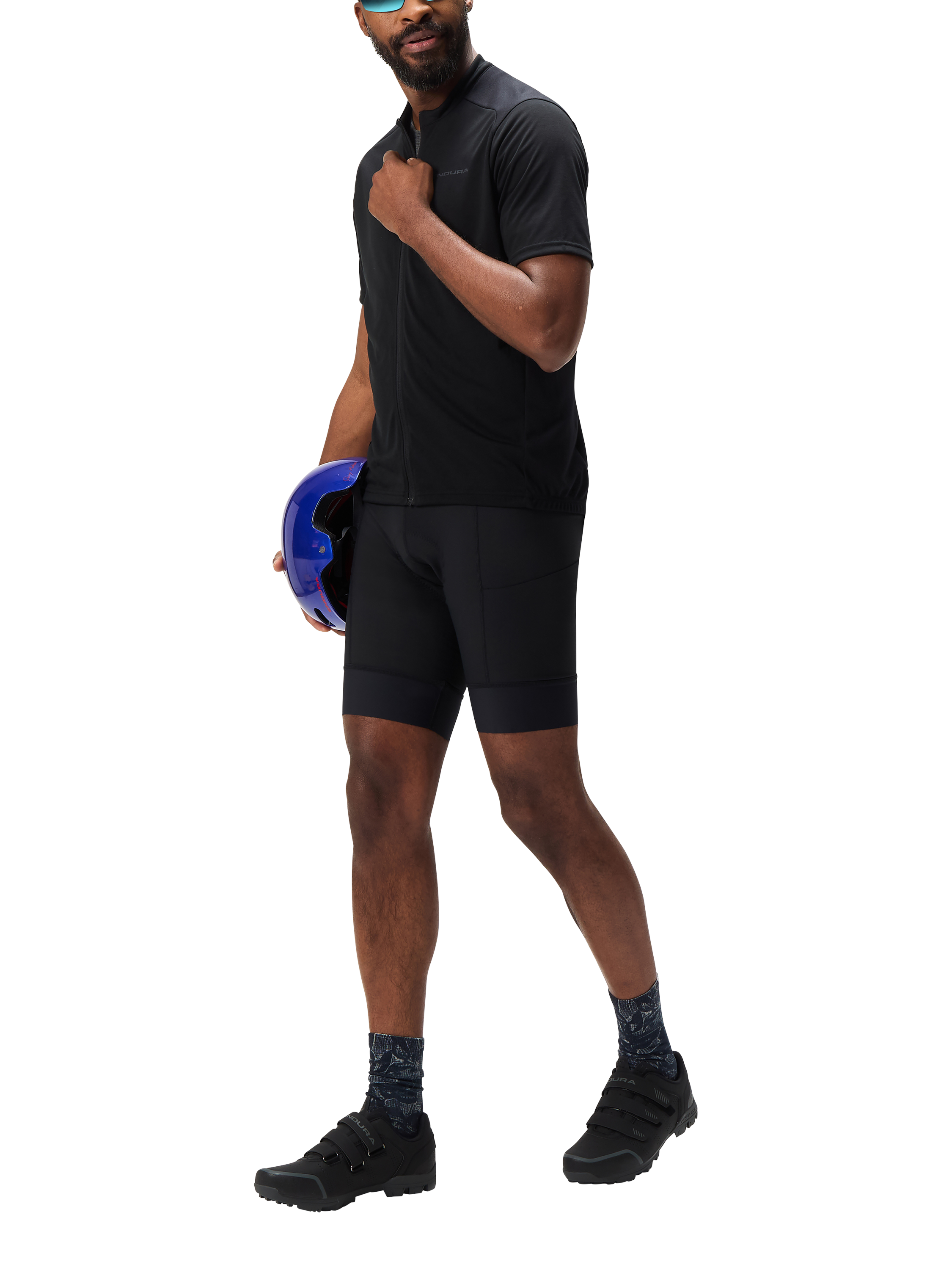 Product image 3 of 3, which shows Endura Men's Loop Bibshort, Bk Black, L