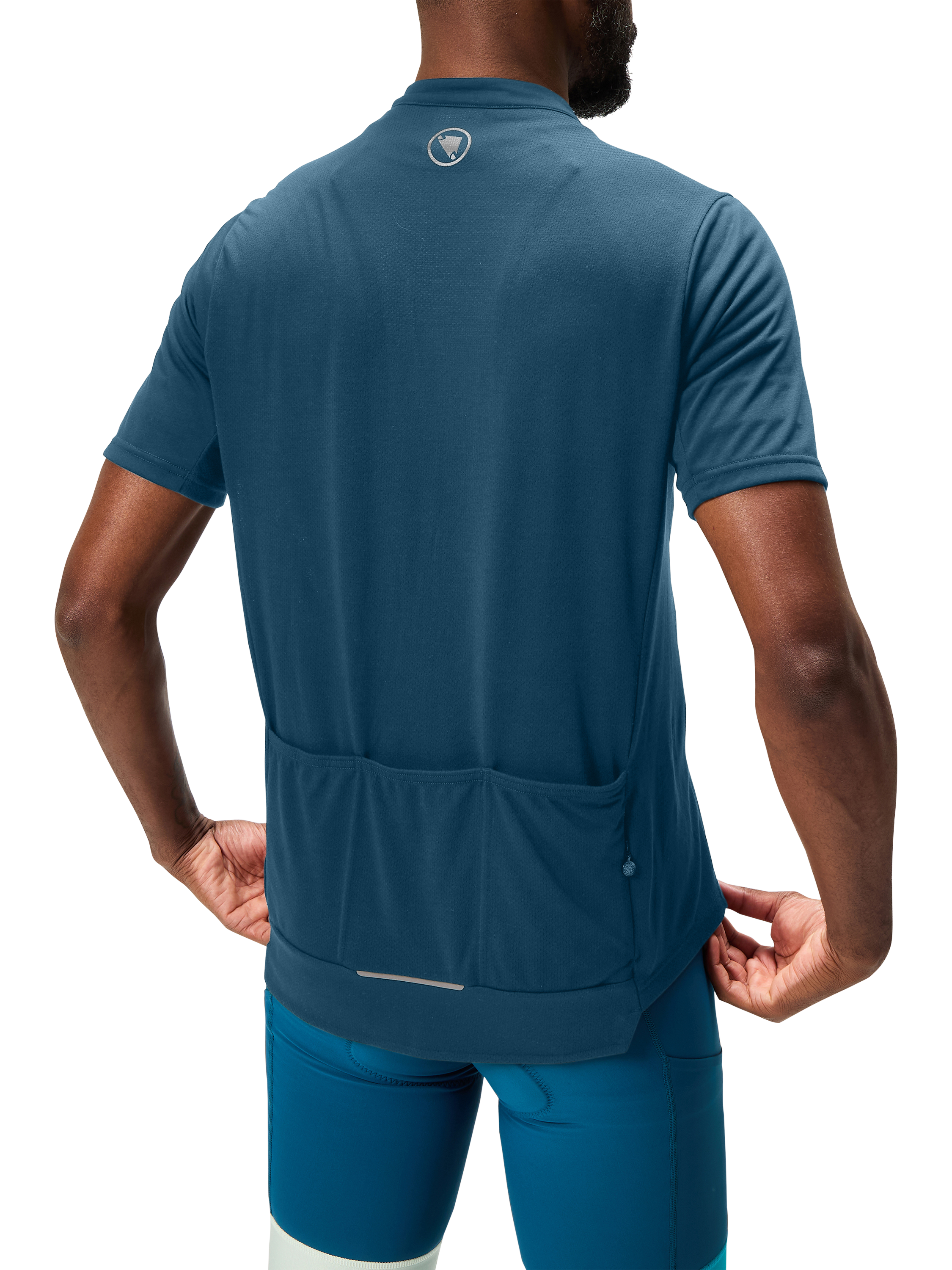 Product image 2 of 3, which shows Endura Loop Short Sleeve Sports Top, Bab Barra Blue, S