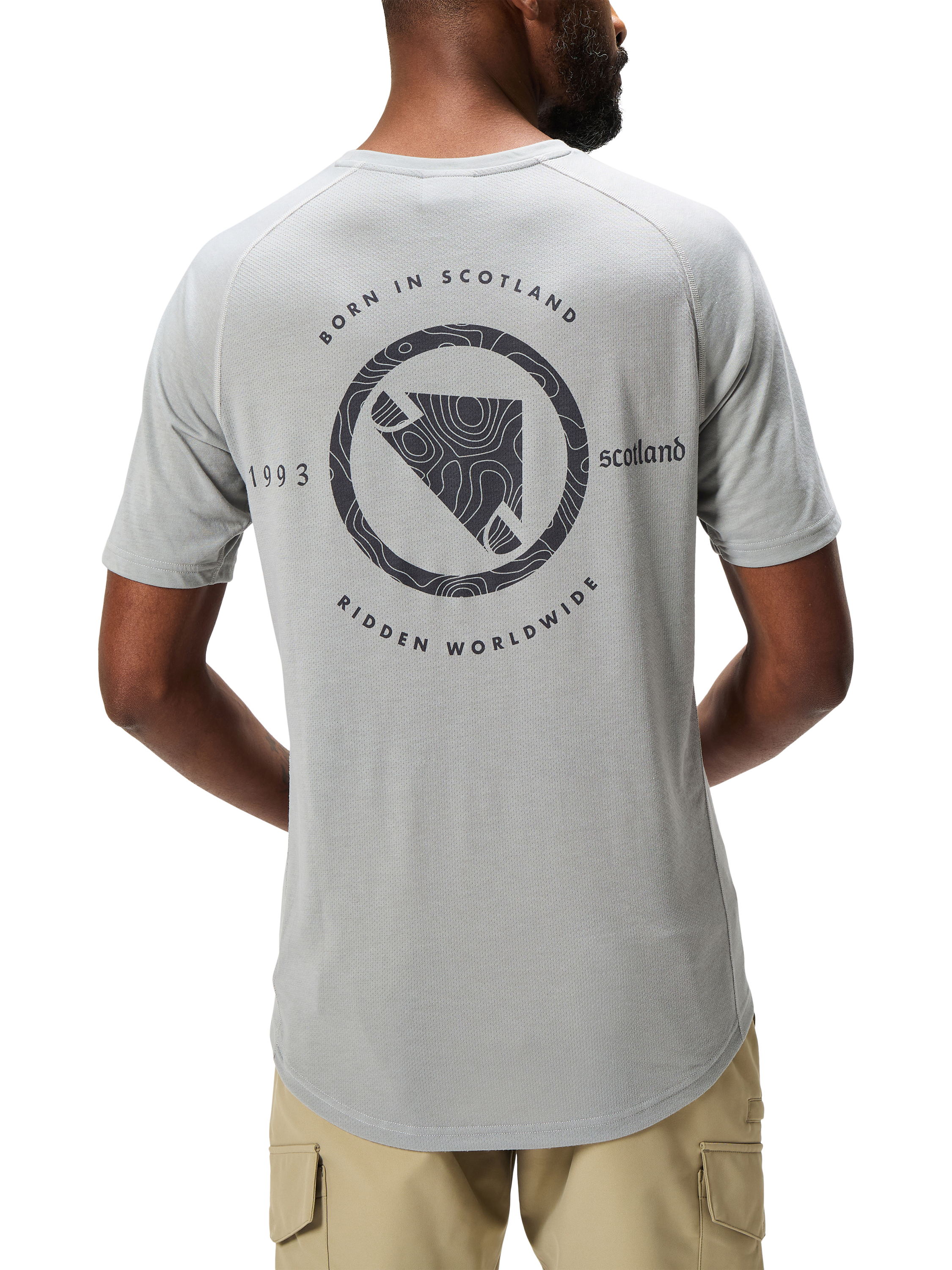 Product image 2 of 5, which shows Endura Loop Short Sleeve T-Shirt, Grey, S