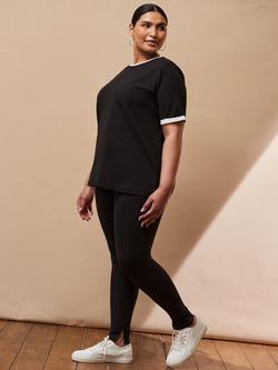 Live Unlimited Curve Petite Seam Detail Leggings, Black, Black