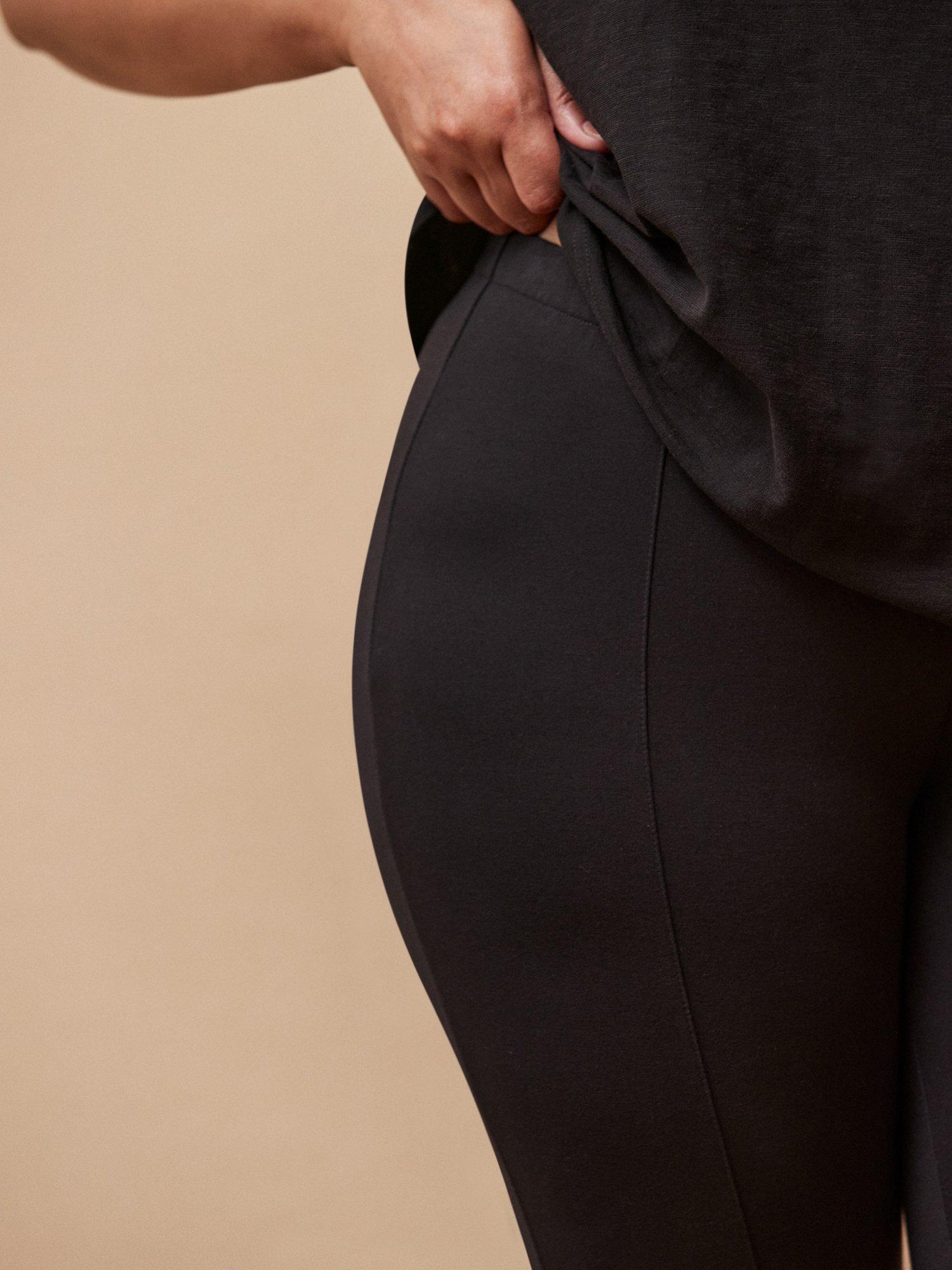 Product image 4 of 5, which shows Live Unlimited Curve Petite Seam Detail Leggings, Black, 12Pt