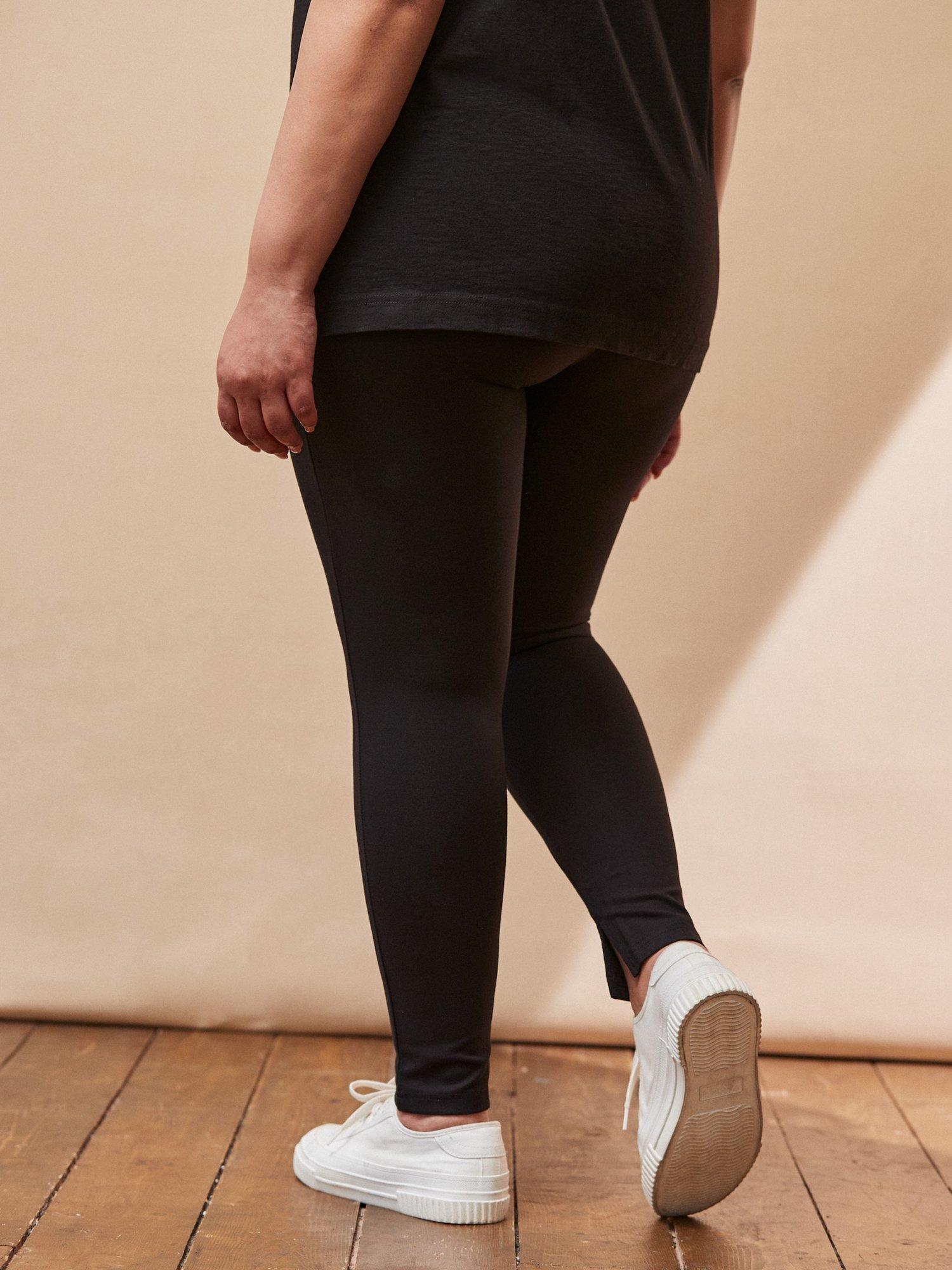 Product image 5 of 5, which shows Live Unlimited Curve Petite Seam Detail Leggings, Black, 12Pt