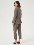 KAFFE Sakura Single Breasted Blazer, Mid Brown