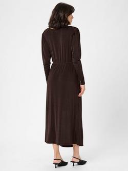 KAFFE Gina Jersey Midi Dress, Black Coffee - view 2, Black Coffee