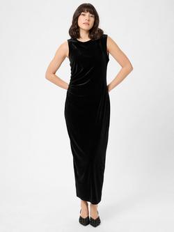 KAFFE Kelly Back Split Maxi Dress, Black, Black