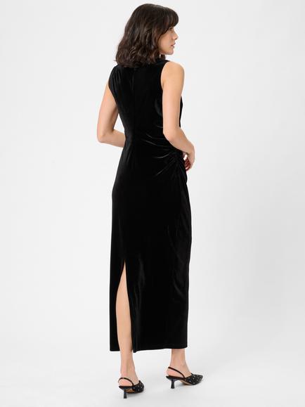 KAFFE Kelly Back Split Maxi Dress, Black - view 2, Black