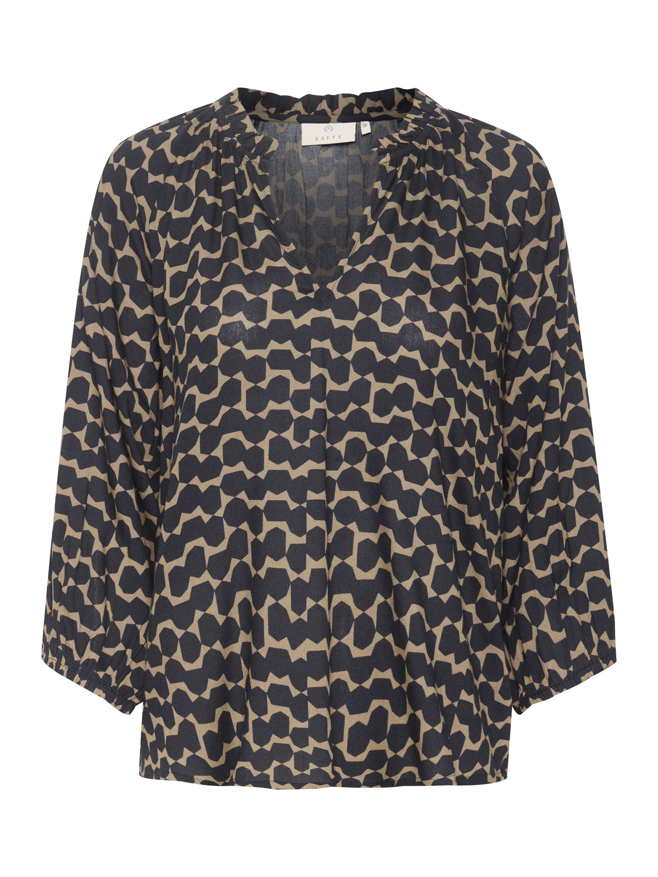 Product image 5 of 6, which shows KAFFE Sigrid Abstract Pattern Blouse, Multi, 8