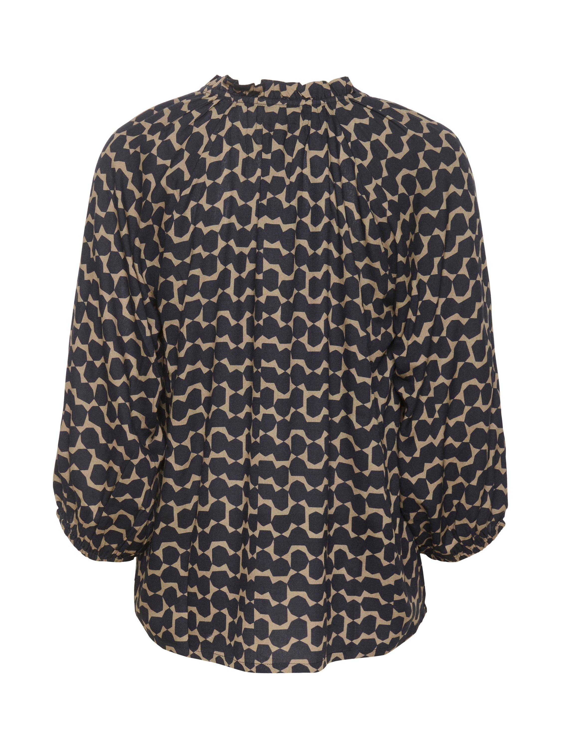 Product image 6 of 6, which shows KAFFE Sigrid Abstract Pattern Blouse, Multi, 8