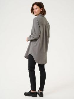 KAFFE Naya Cotton Shirt - view 2, Mid Grey