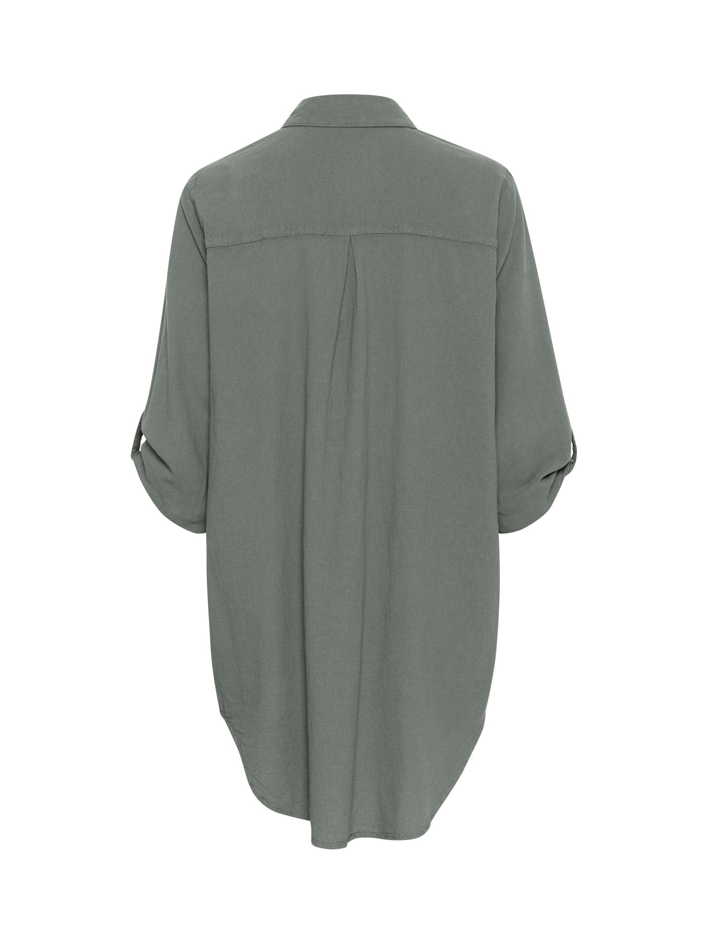 Product image 6 of 6, which shows KAFFE Naya Cotton Shirt, Balsam Green, 8