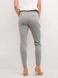 KAFFE Lea Cropped Chinos, Mid Grey