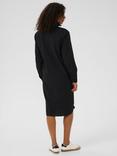 KAFFE Naya Cotton Midi Shirt Dress, Black