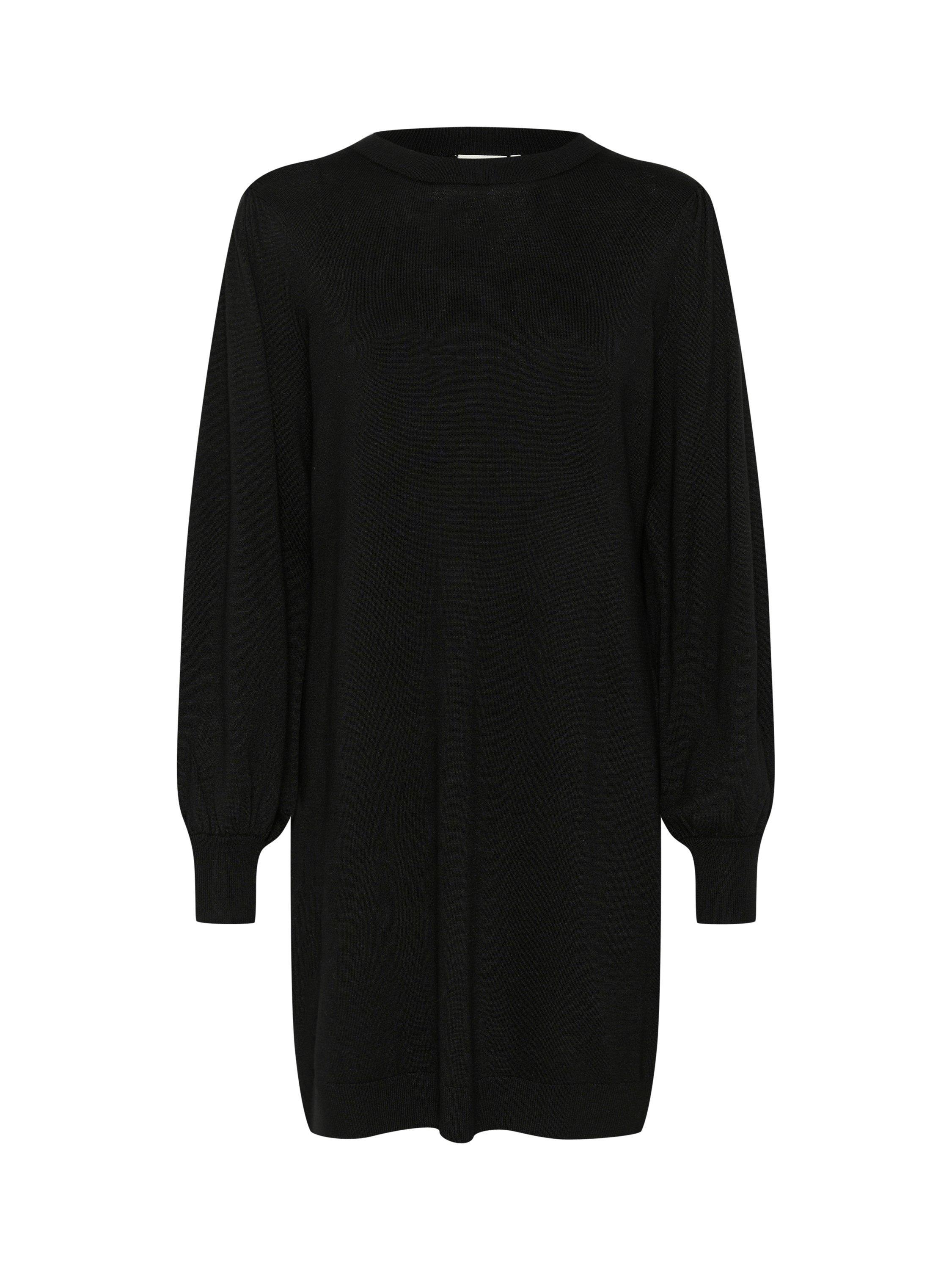 Product image 5 of 6, which shows KAFFE Sofie Knit Mini Dress, Black, XS