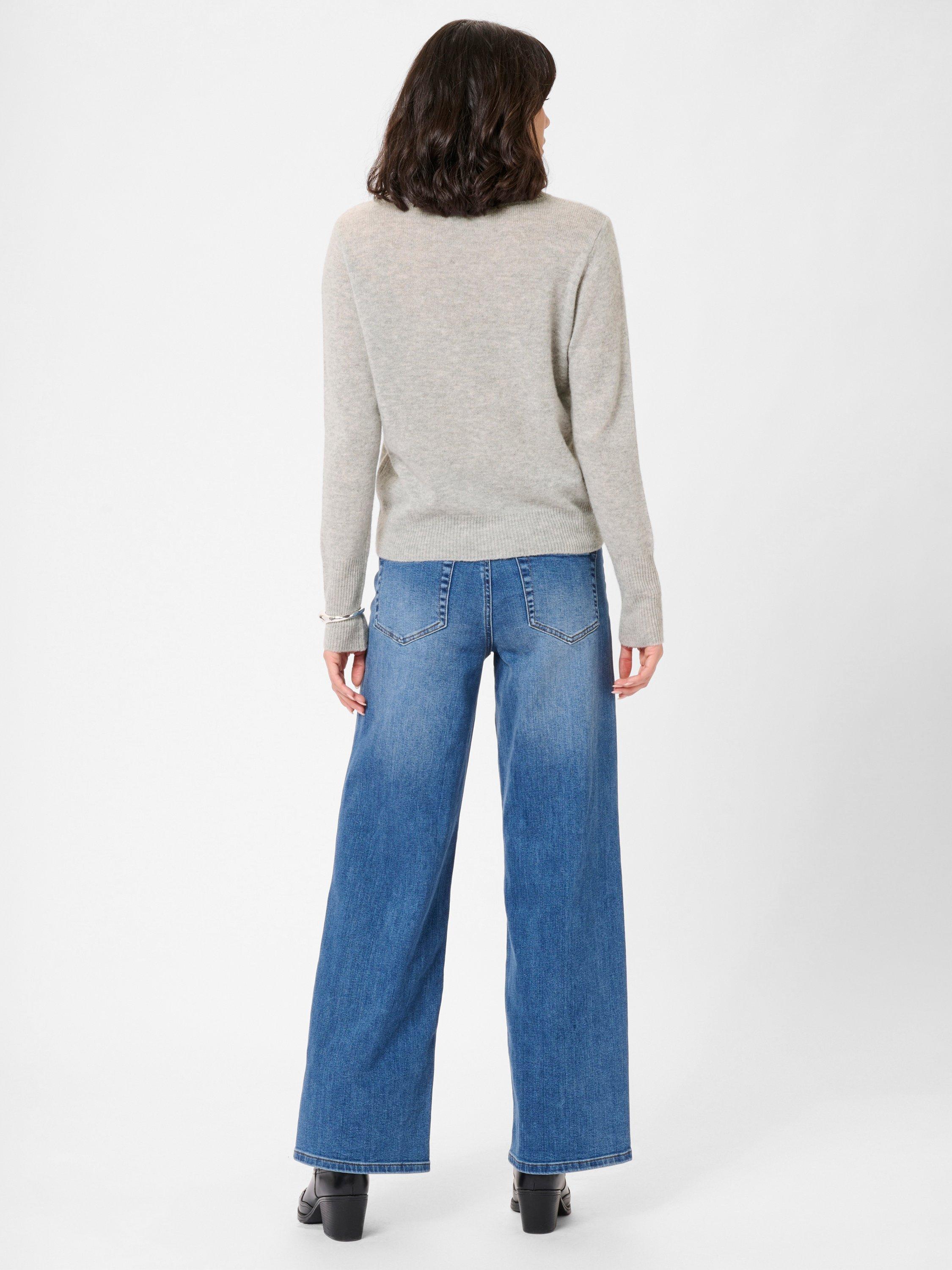 Product image 2 of 6, which shows KAFFE Cashie Wool Cashmere Jumper, Mid Grey, XS
