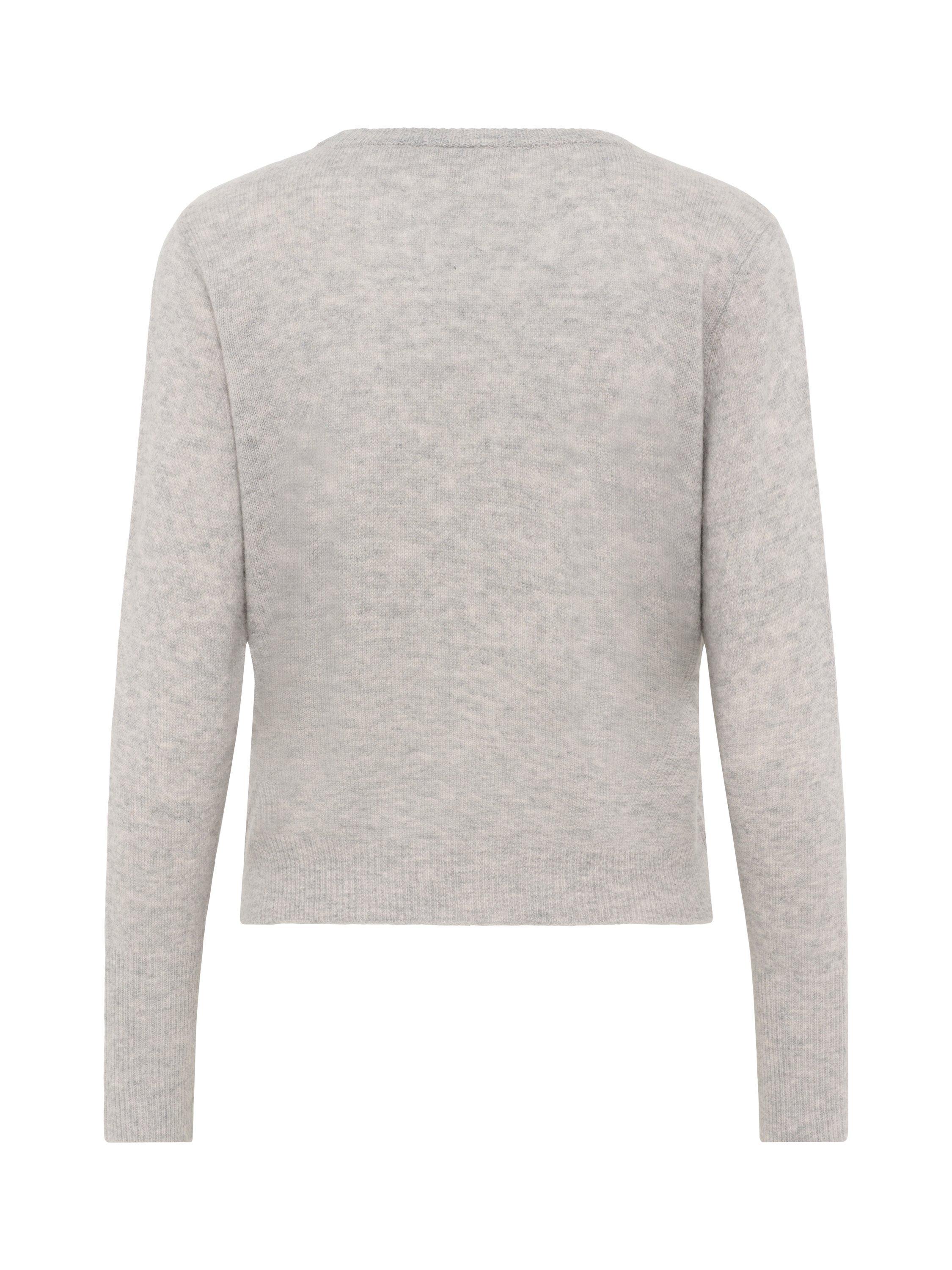 Product image 6 of 6, which shows KAFFE Cashie Wool Cashmere Jumper, Mid Grey, XS