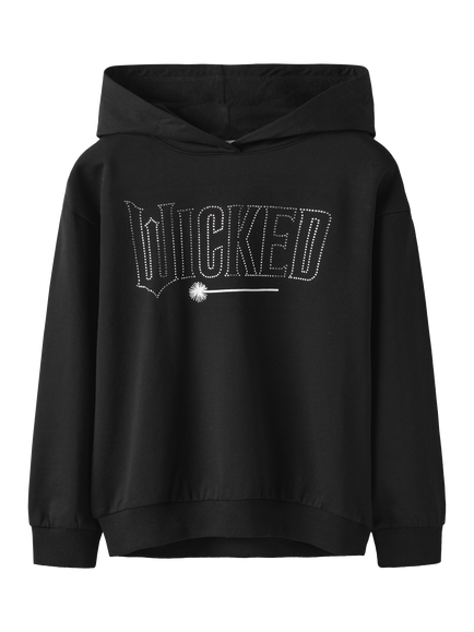 NAME IT Kids' Wicked Hoodie, Black, Black