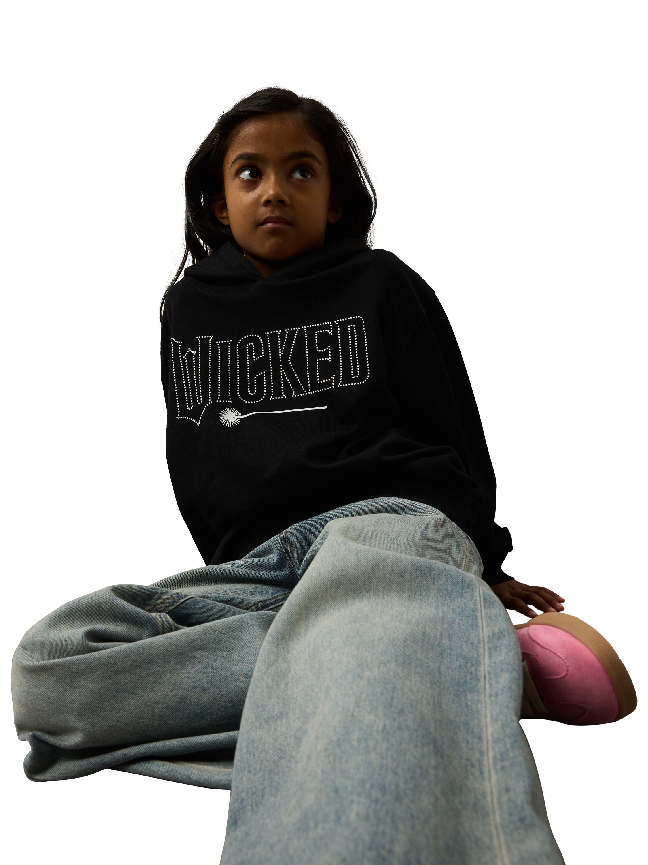Product image 4 of 5, which shows NAME IT Kids' Wicked Hoodie, Black, 6 years