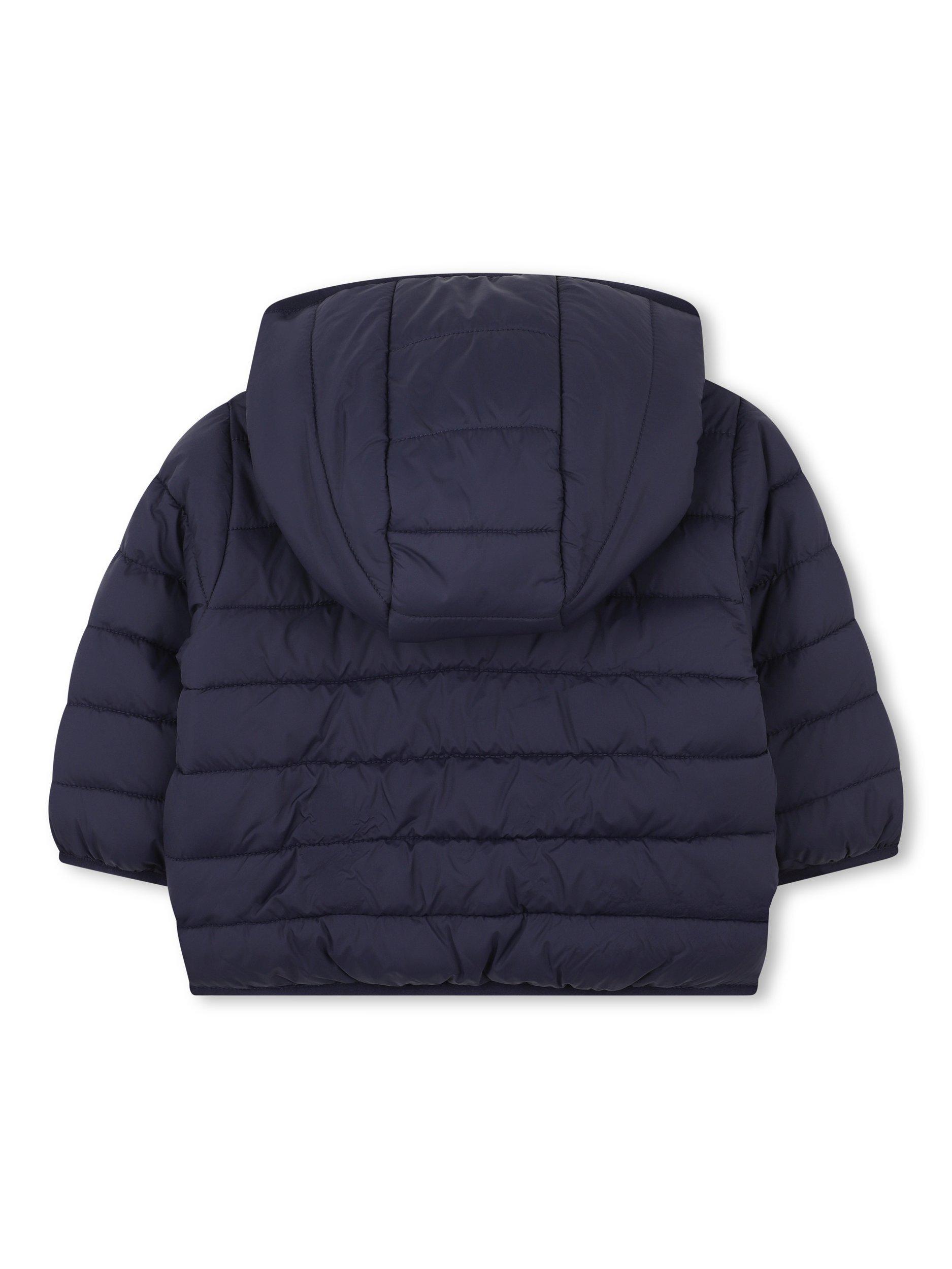 Product image 2 of 2, which shows Timberland Kids' Zip Front Hooded Puffer Jacket, Navy, 2 years