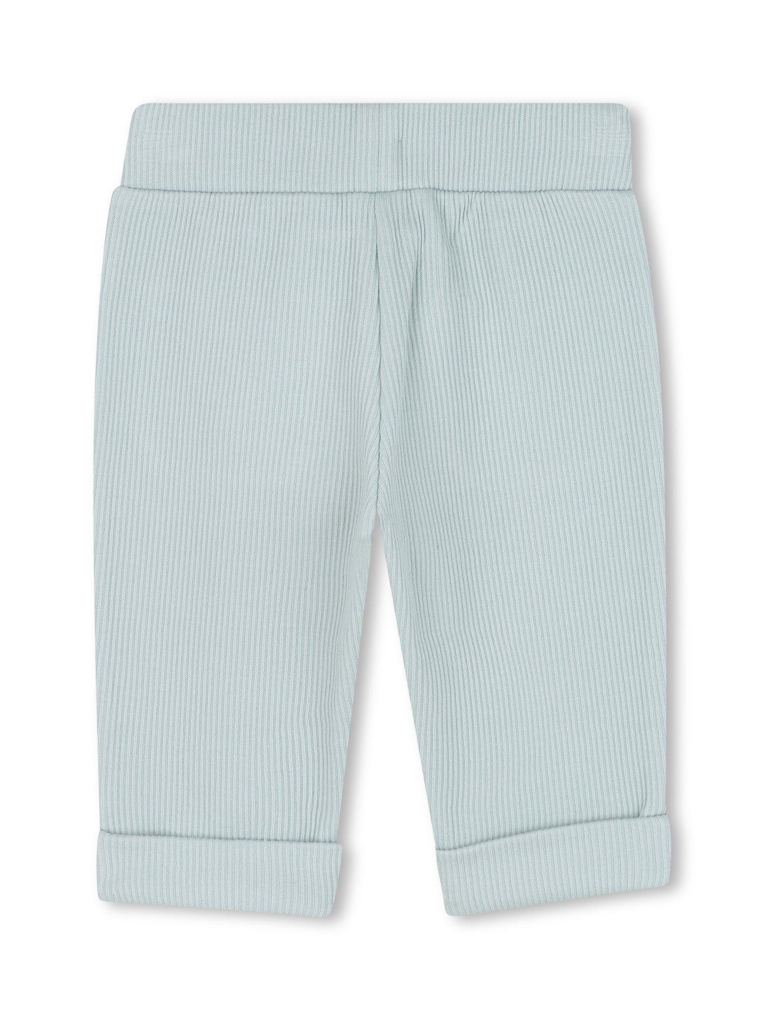 Product image 2 of 2, which shows Timberland Baby Ribbed Cotton Blend Jogging Bottoms, Cloud Blue, 3 months