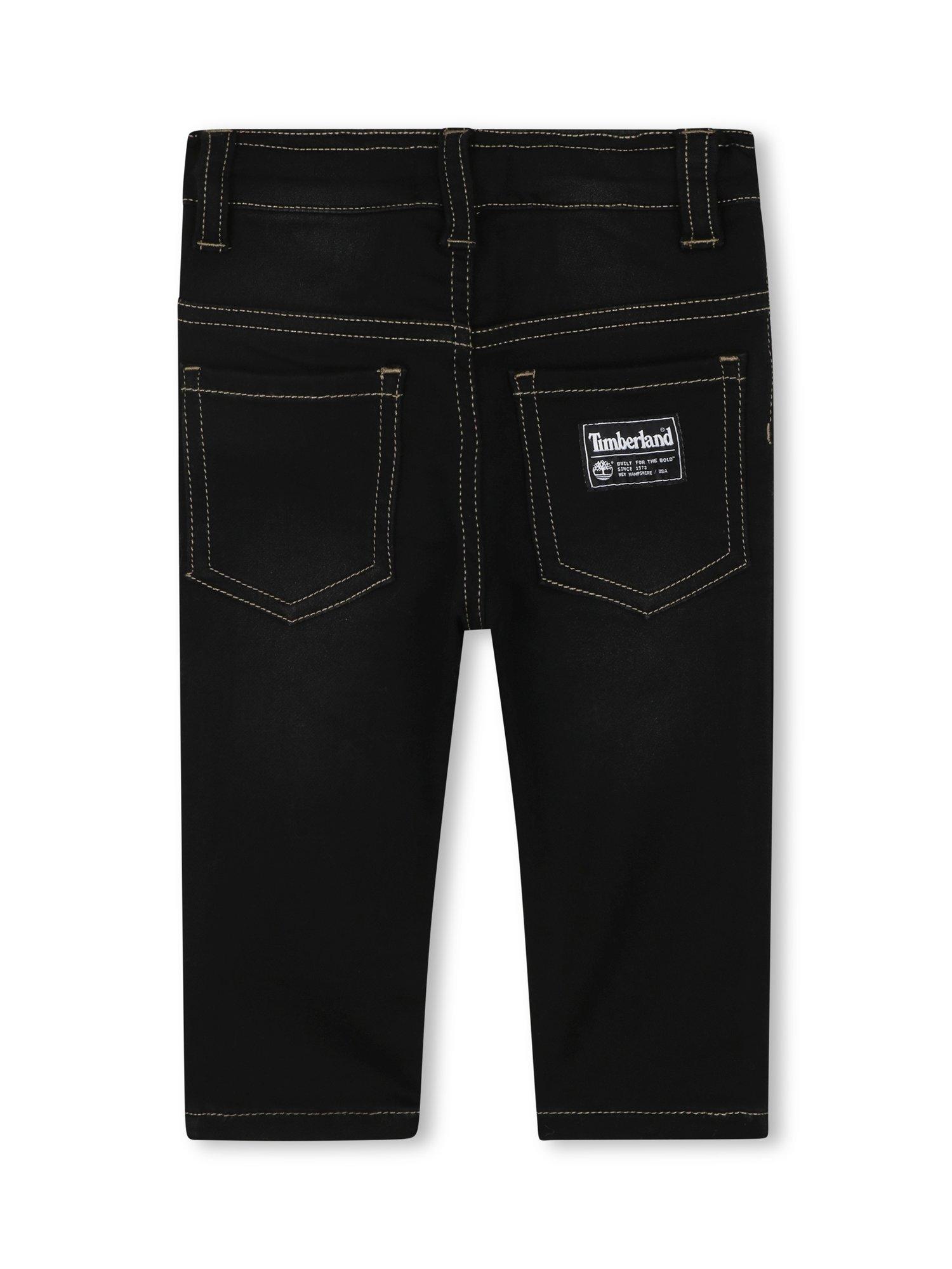 Product image 2 of 2, which shows Timberland Baby Straight Jeans, Denim Black, 2 years