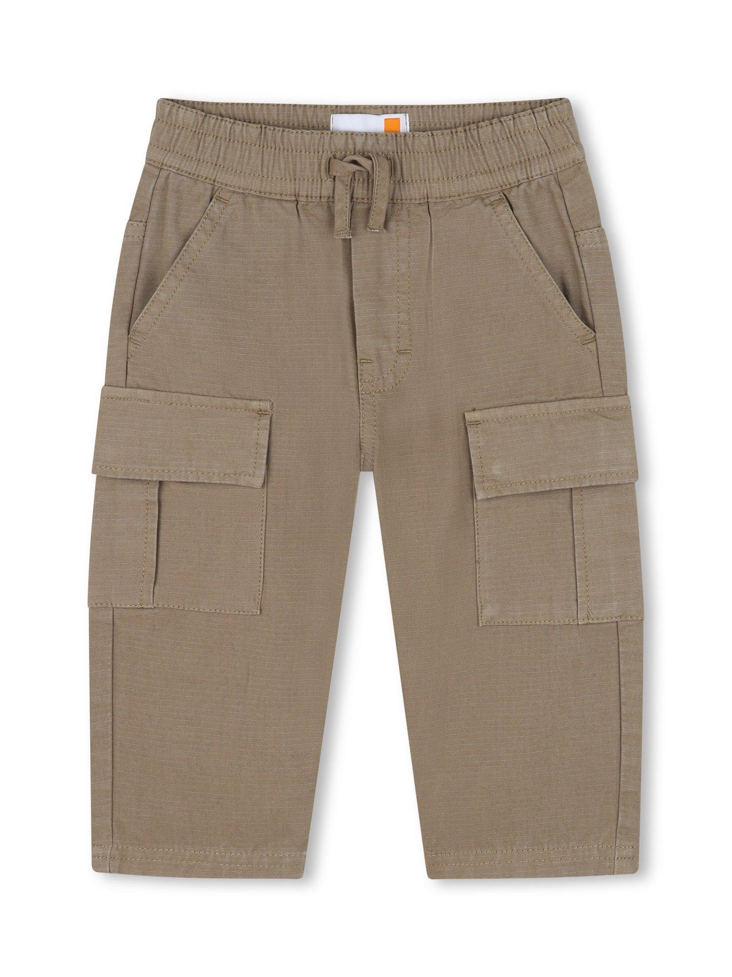 Product image 1 of 2, which shows Timberland Baby Ripstop Cargo Trousers, Khaki, 2 years