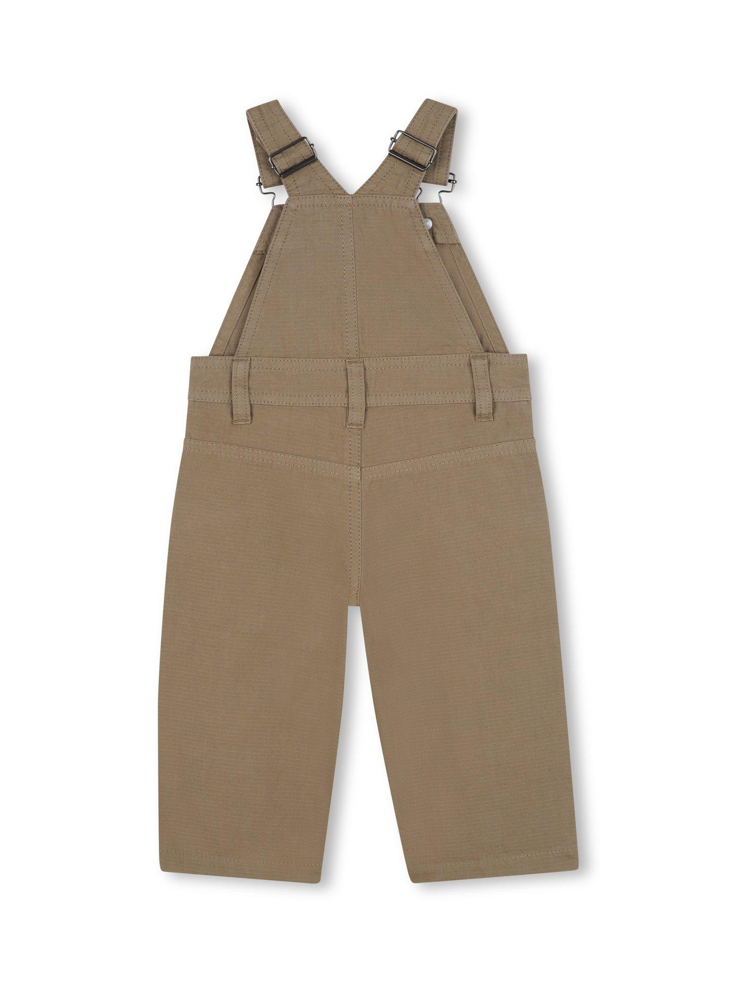 Product image 2 of 2, which shows Timberland Baby Cotton Ripstop Dungarees, Khaki, 2 years