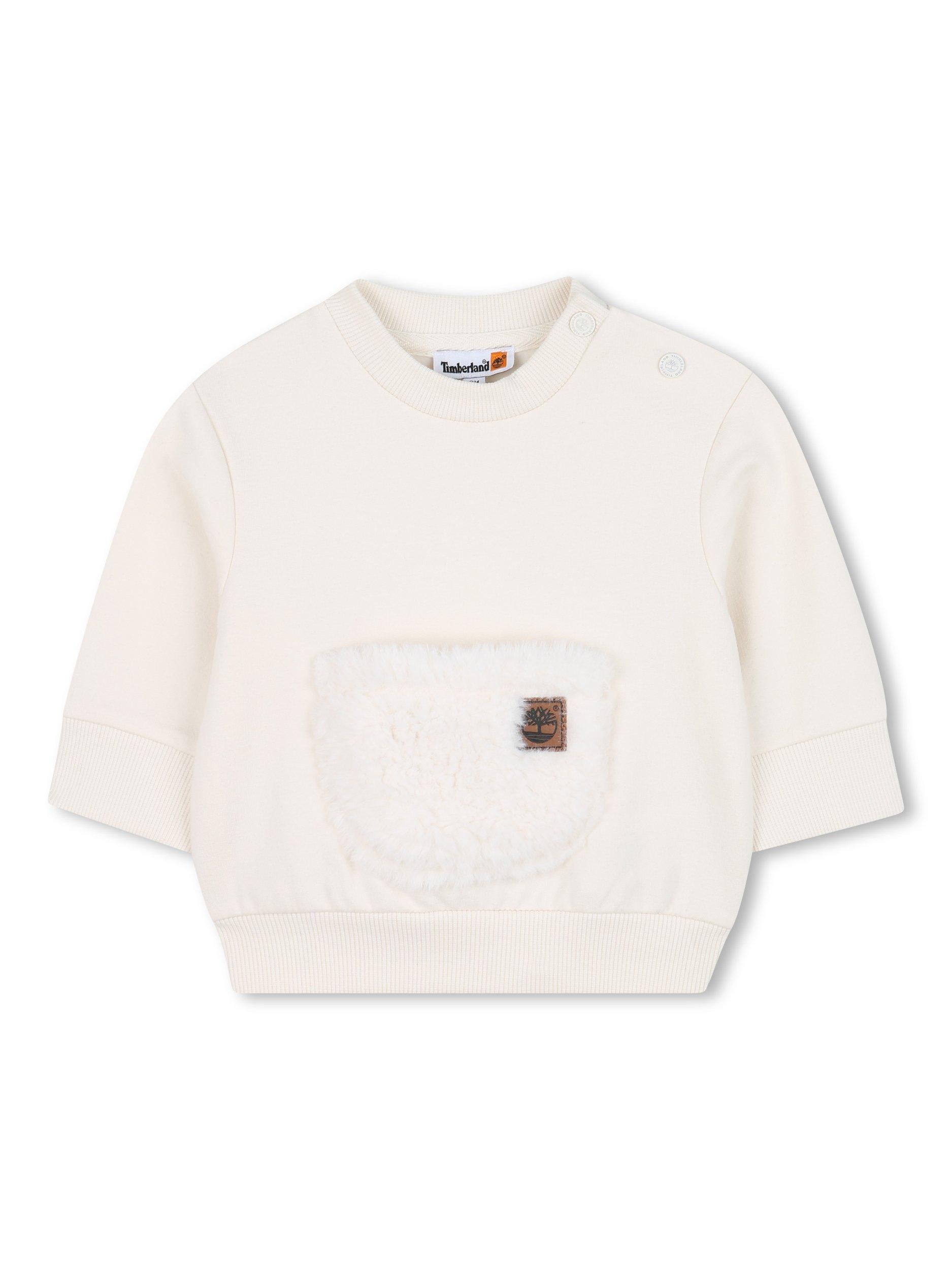 Product image 1 of 2, which shows Timberland Baby Sweatshirt, Ivory, 3 months