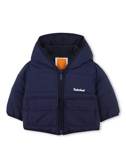 Timberland Baby Hooded Puffer Jacket, Navy, Navy