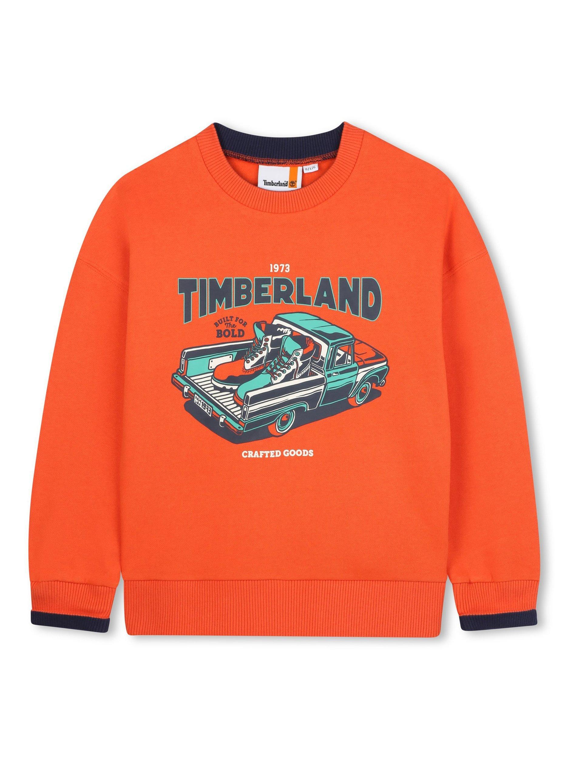 Product image 1 of 2, which shows Timberland Kids' Sweatshirt, Tigerlily, 5 years