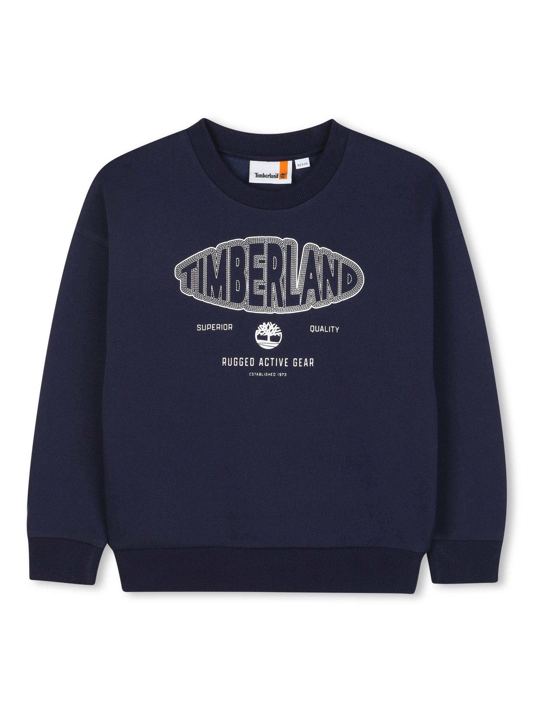 Product image 1 of 2, which shows Timberland Kids' Sweatshirt, Navy, 4 years