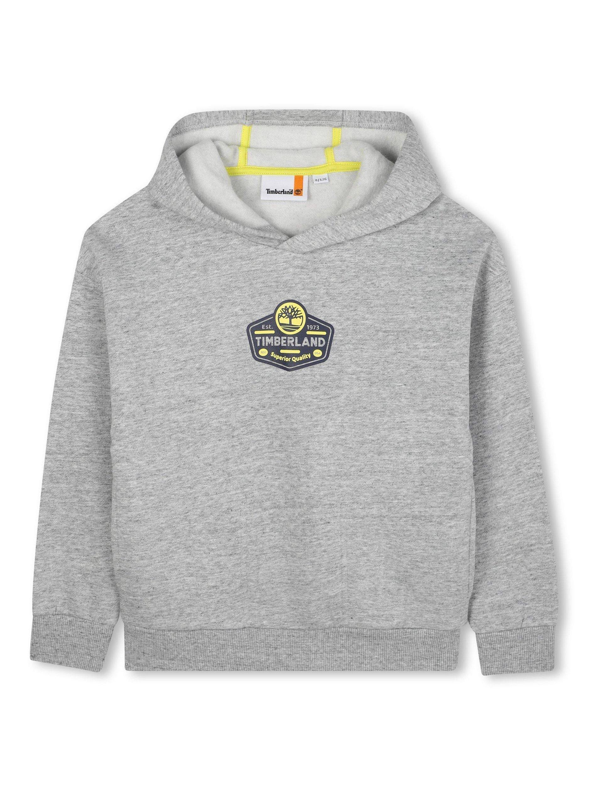 Product image 1 of 2, which shows Timberland Kids' Hoodie, Chine Grey, 4 years
